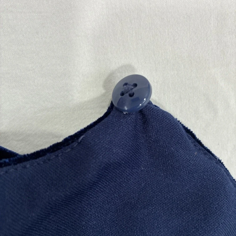 Jona Michelle Blue Velvet‎ Short Sleeve 1 Button Shrug Size Girls 8